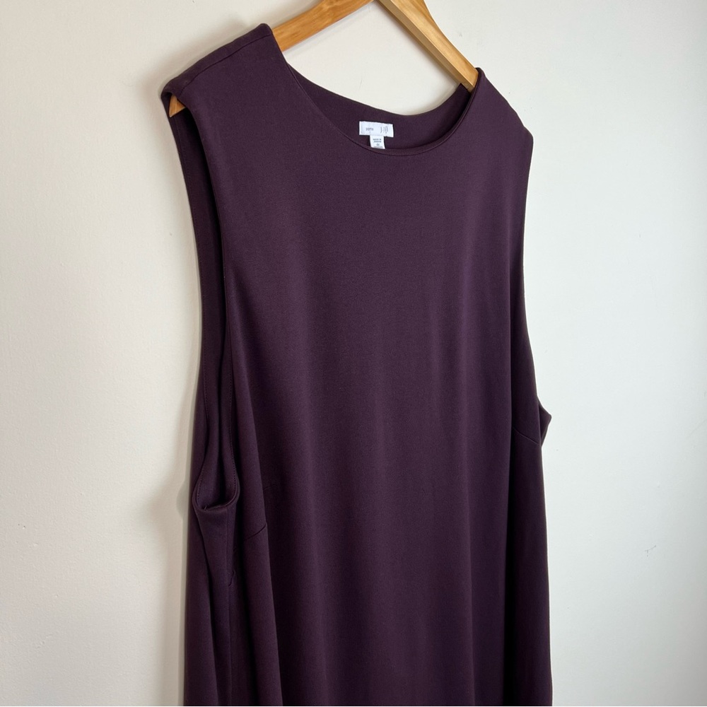 J.Jill Ponte Knit Sheath Sleeveless Dress With Pockets Size 4X - Picture 4 of 8